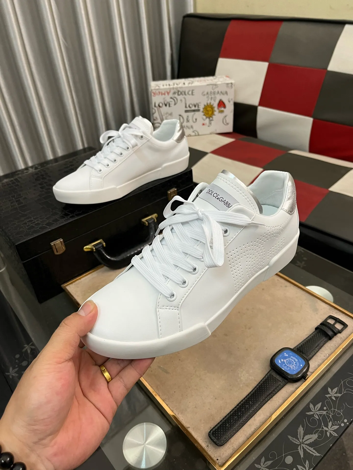 Men's shoes 💰420⌚️⌚️【DG～】Men's casual shoes 2024z cabinet sales simultaneously 🔶Size: 38-44#️⃣ 🔷🔜The upper is made of multi-material splicing➕Genuine leather lining, comfortable and breathable, sole: original comfortable and wear-resistant outsole, ⚠️Photographed in real life🎬The real thing is better📢📢📢5️⃣colors available